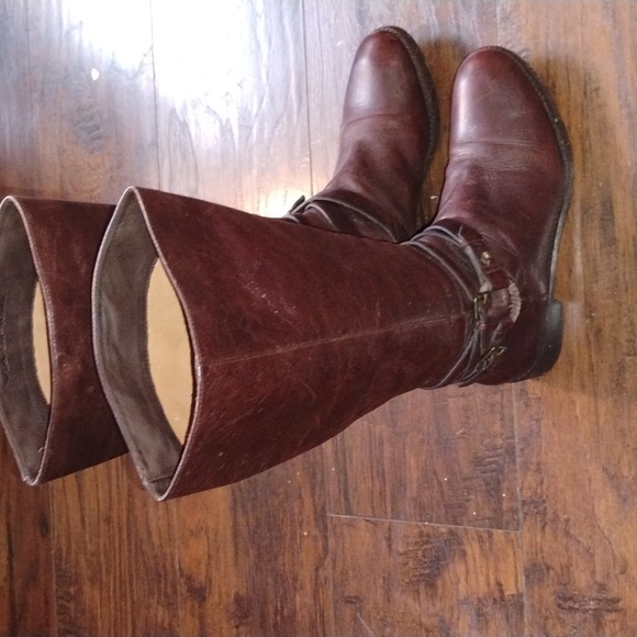 Via Spiga Dark Brown Heeled Boots - Picture 2 of 8